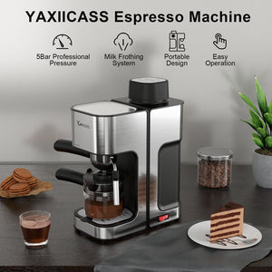 Italian Coffee Machine With Milk Frother